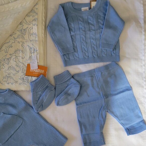 Gymboree Home Grown 100% organic Cotton up to 7 lb. Lot Blanket NWT - Picture 5 of 5